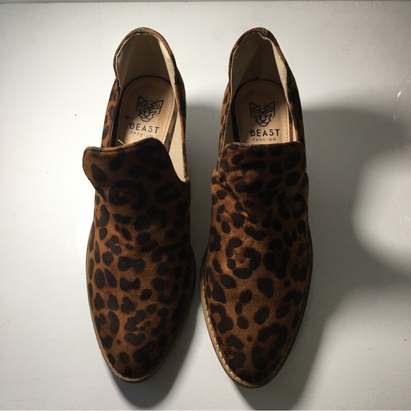Leopard Print Loafer Booties - Picture 2 of 7